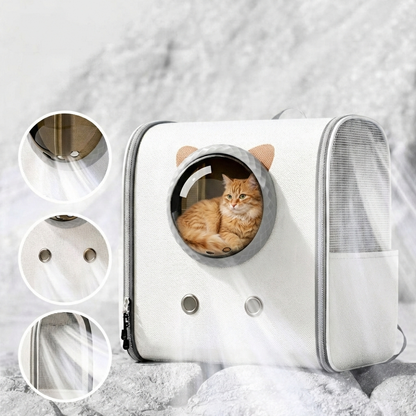 2026 Space capsule cat supplies breathable large capacity backpack