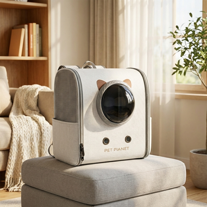 2026 Space capsule cat supplies breathable large capacity backpack