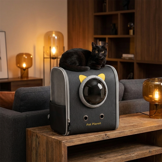 2026 Space capsule cat supplies breathable large capacity backpack