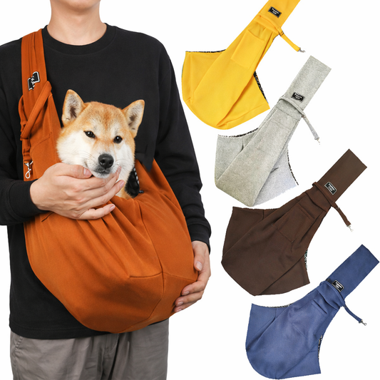 Crossbody breathable dog folding pet bag with large capacity